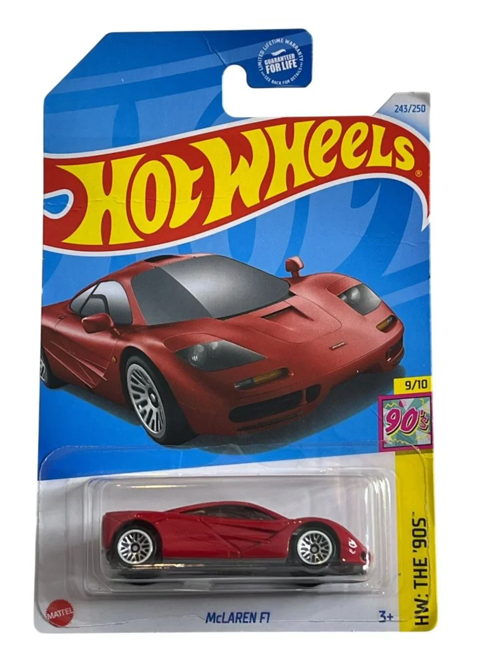 Hot Wheels McLaren F1 Red HW The 90s 243/250 New